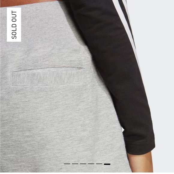 Adidas Lounge Terry Loop Shorts Medium Grey Heather - Picture 8 of 10